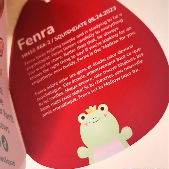 🎁 GAVE AS FREE GIFT W ORDER ❤️ FENRA 🐸 Green Frog w/Crown HugMee Squishmallow - Picture 3 of 8